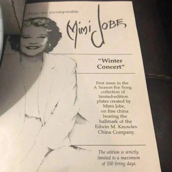 Winter concert collector plate the Edwin M Knowles china‎ co - Picture 2 of 5